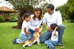 family at home